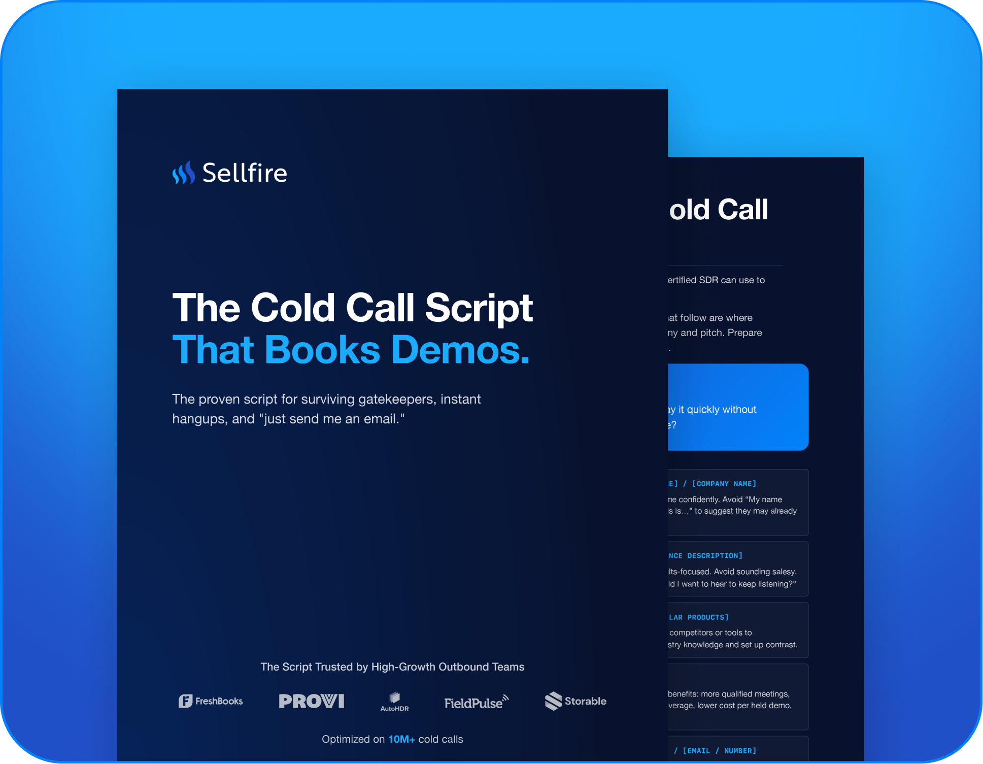 Cold call script template preview